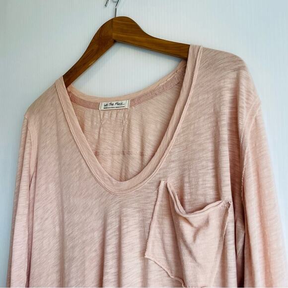 We the Free by Free People long sleeve peach colored top size medium - Picture 5 of 8